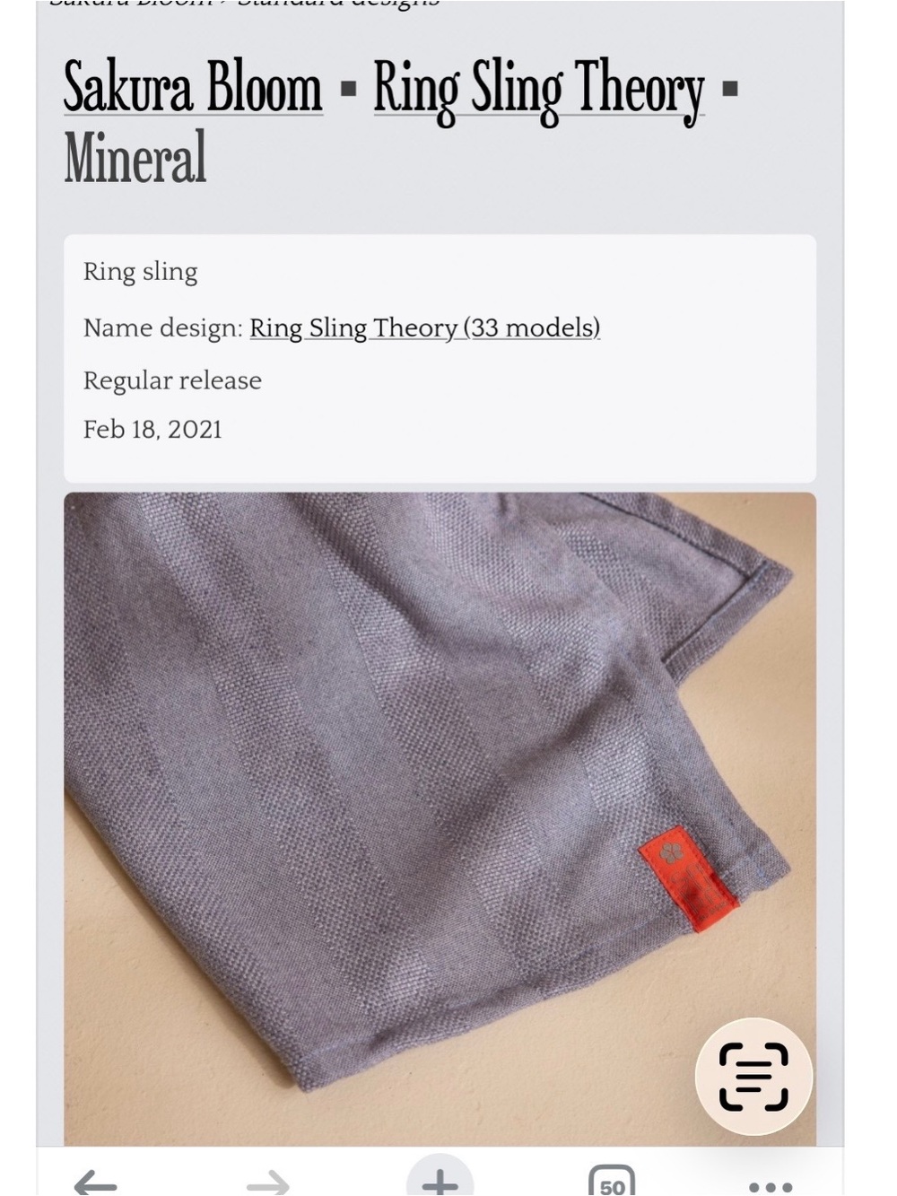 Sakura Bloom - Ring Sling Wrap